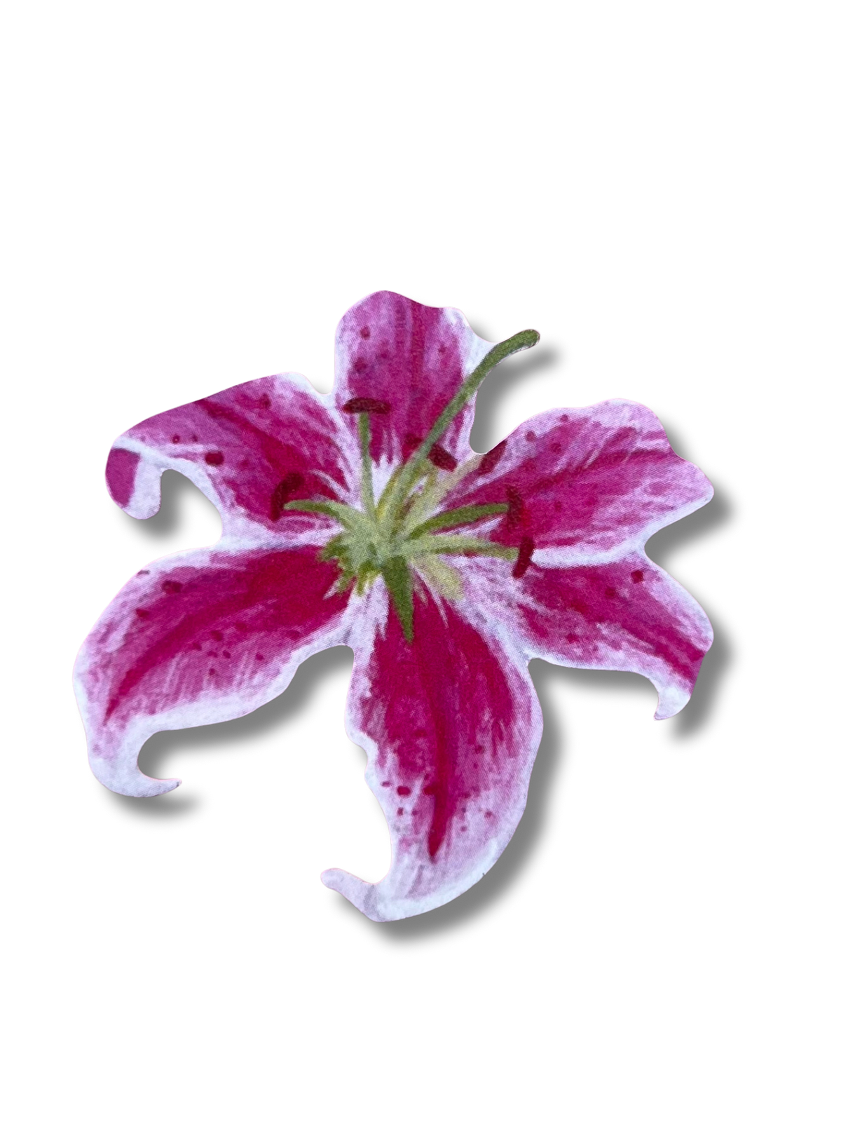 Single Purple Lily Sticker