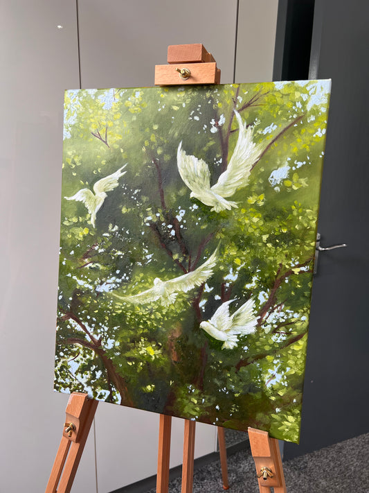 'So where are you going' 81:26, 16x20 Inch Original