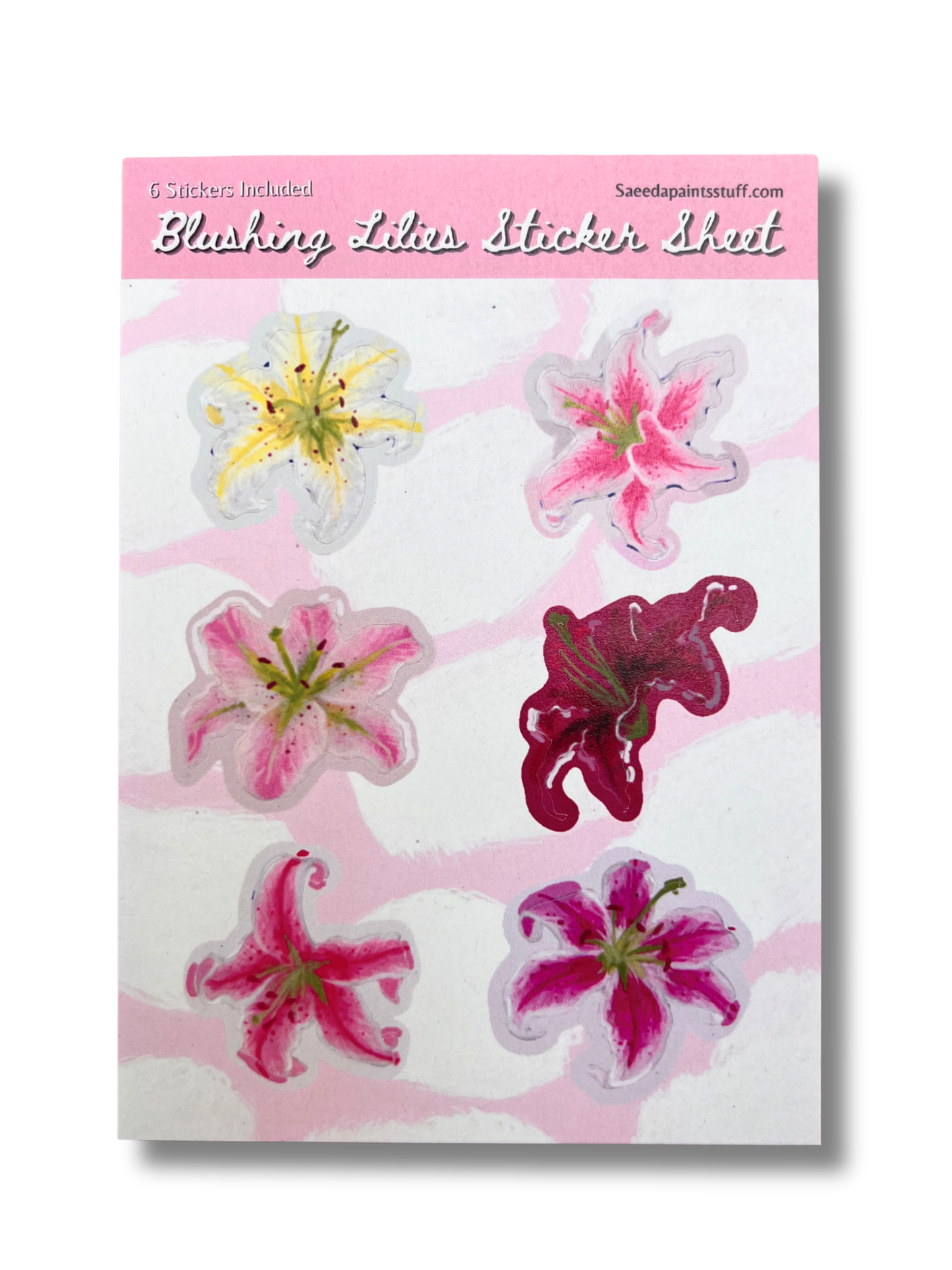 Blushing Lilies Sticker Sheet